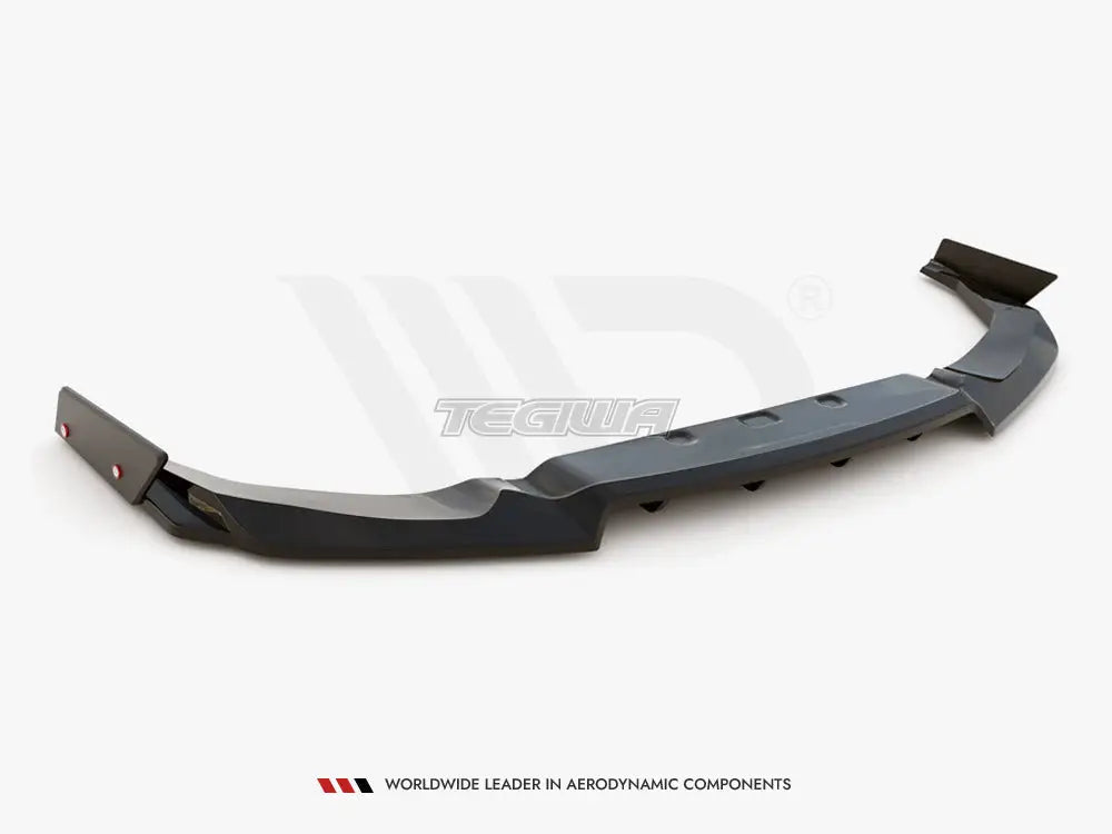 Maxton Design Central Rear Splitter + Flaps Nissan GTR R35 Facelift