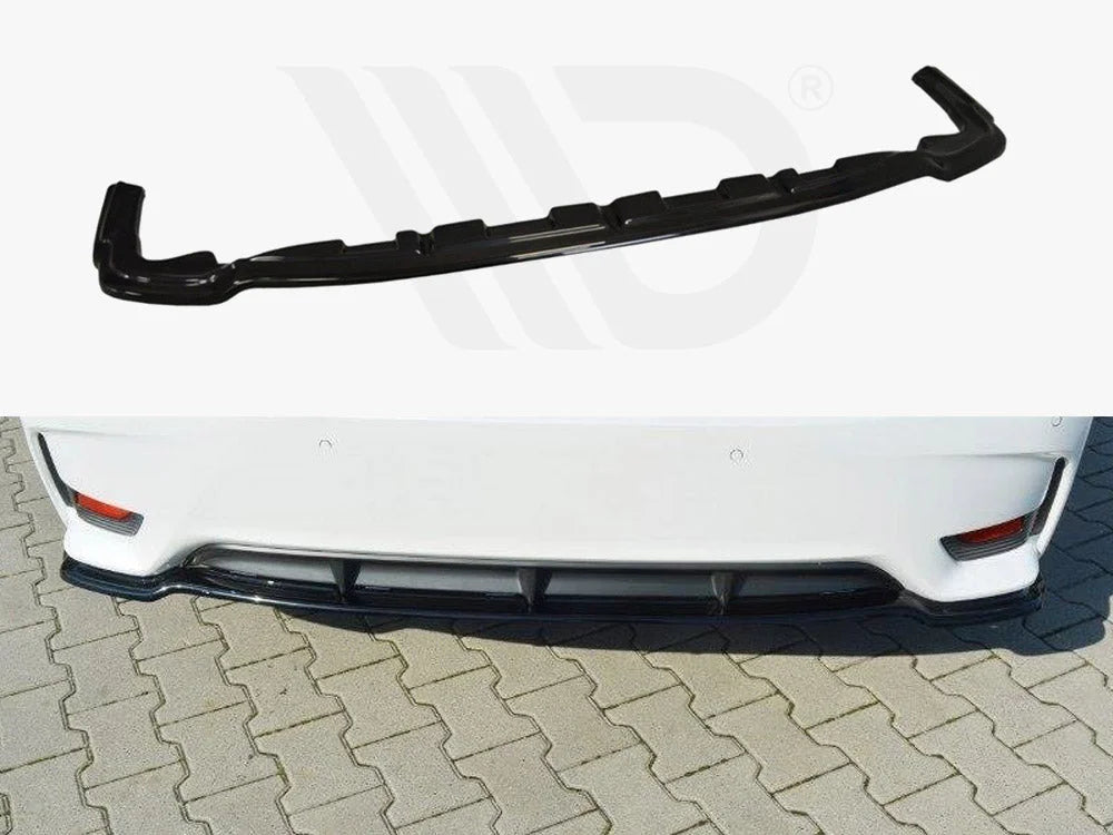 Maxton Design Central Rear Splitter Lexus CT MK1 Facelift Without Vertical Bars 13-17