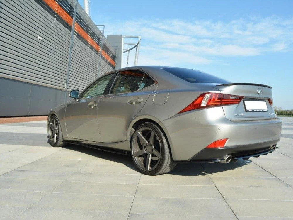 Maxton Design Central Rear Splitter Lexus IS 209T MK3 With Vertical Bars 2013- 2016
