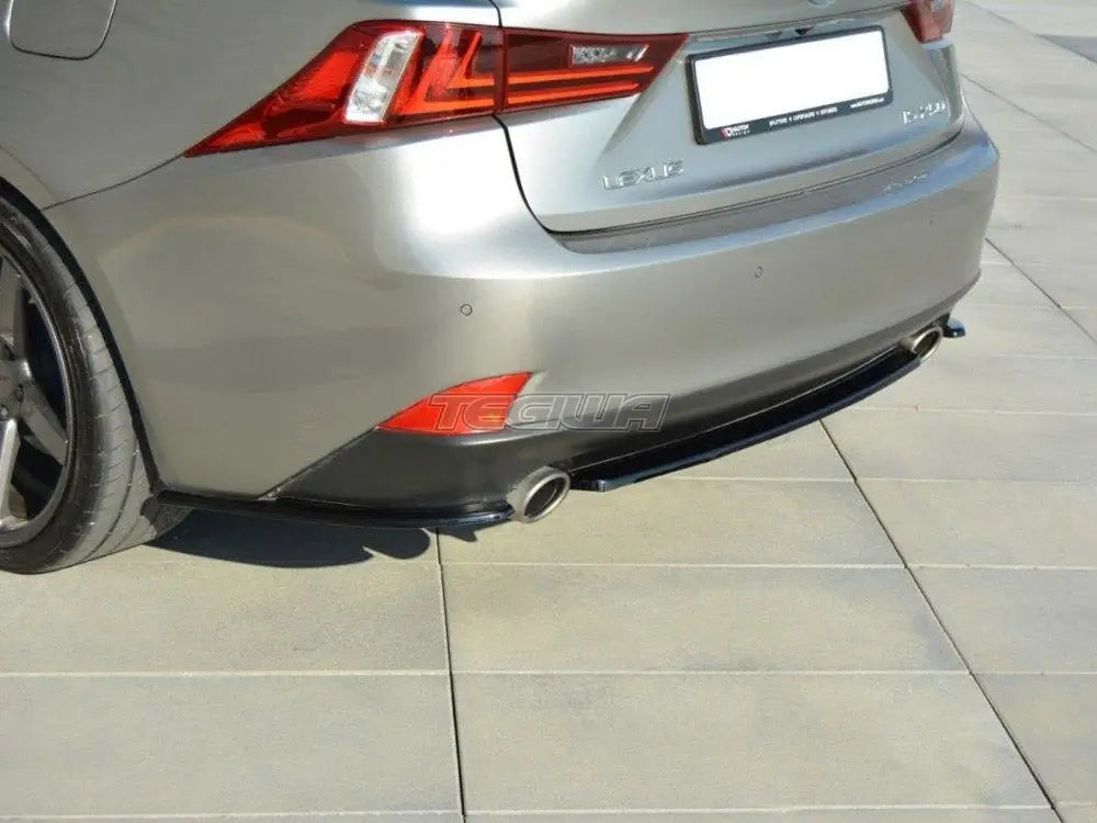Maxton Design Central Rear Splitter Lexus IS 209T MK3 Without Vertical Bars 2013- 2016