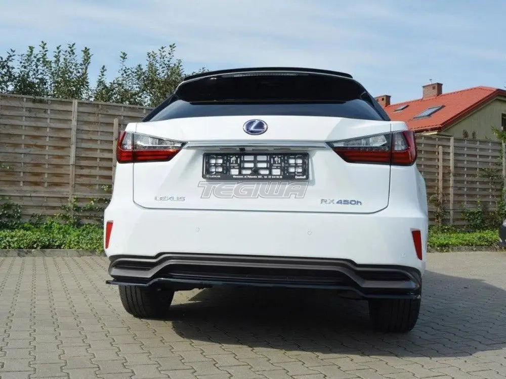 Maxton Design Central Rear Splitter Lexus RX MK4 H Without Vertical Bars