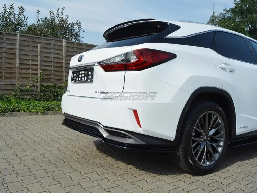 Maxton Design Central Rear Splitter Lexus RX MK4 H Without Vertical Bars
