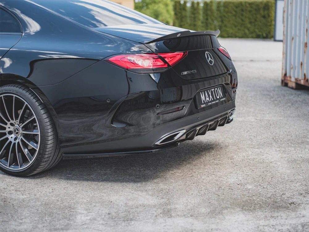 Maxton Design Central Rear Splitter Mercedes-benz CLS AMG Line C257 18-21