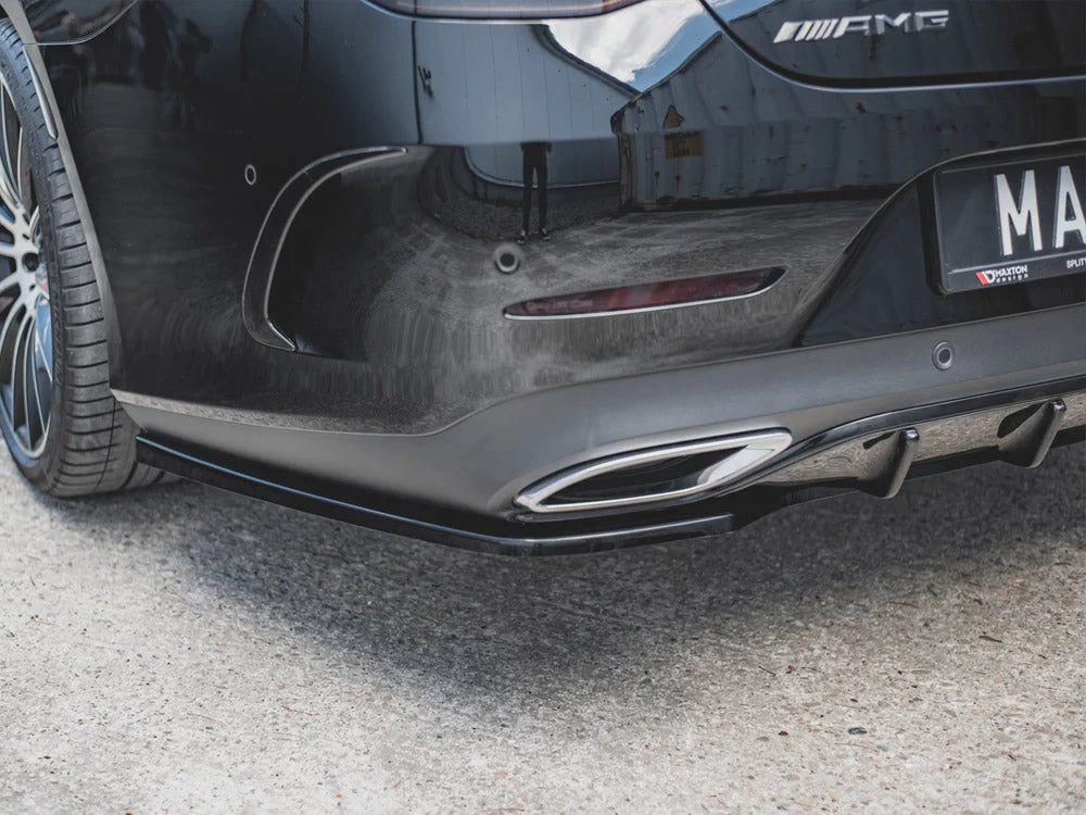 Maxton Design Central Rear Splitter Mercedes-benz CLS AMG Line C257 18-21