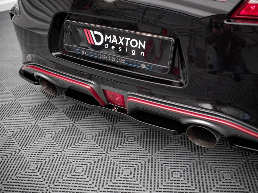 Maxton Design Central Rear Splitter Nissan 370Z Nismo Facelift 12-20