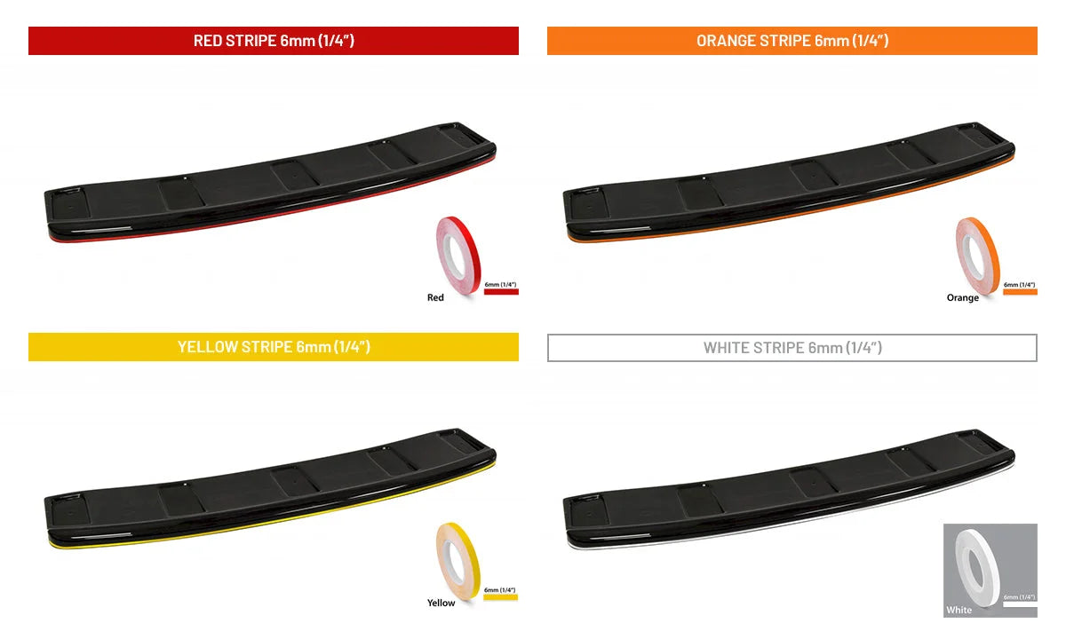 Maxton Design Central Rear Splitter NO Vertical Bars Hyundai I30 MK3 N Fastback 2018-