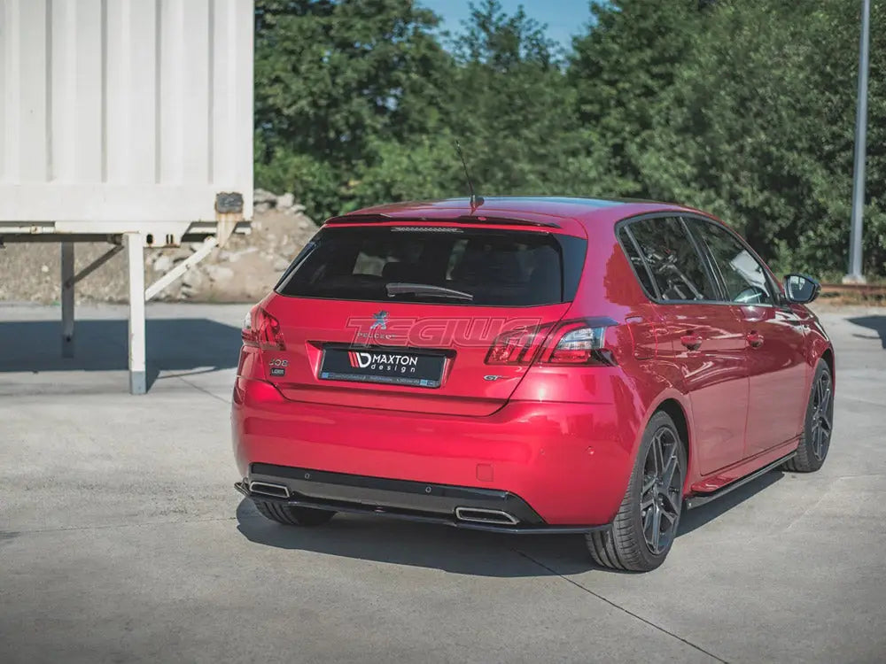 Maxton Design Central Rear Splitter Peugeot 308 GT MK2 Facelift 2017-