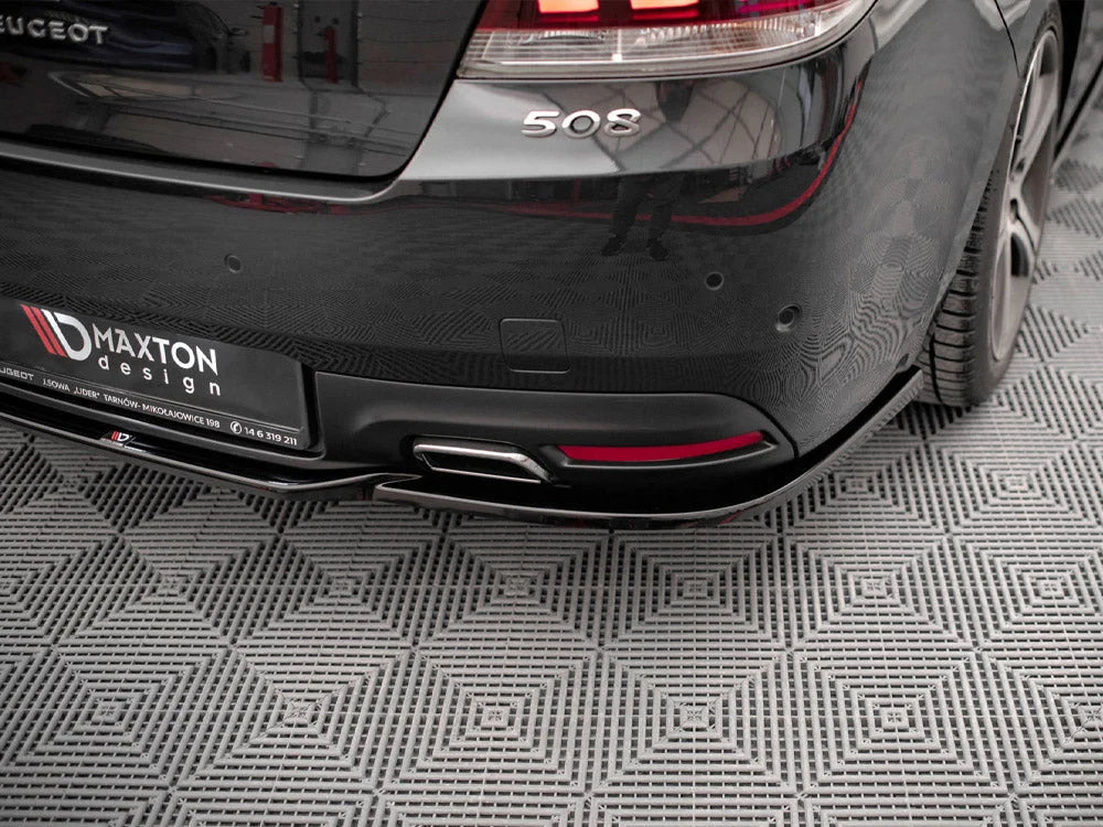 Maxton Design Central Rear Splitter Peugeot 508 GT MK1 Facelift 14-18