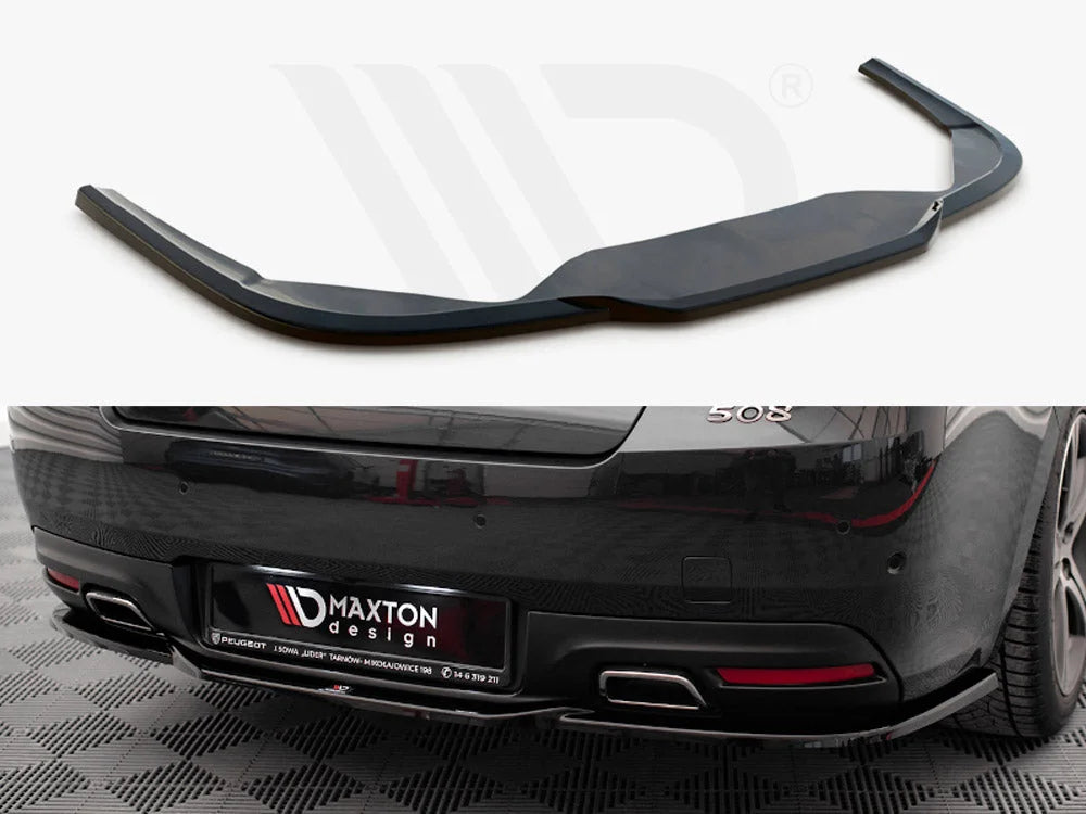 Maxton Design Central Rear Splitter Peugeot 508 GT MK1 Facelift 14-18