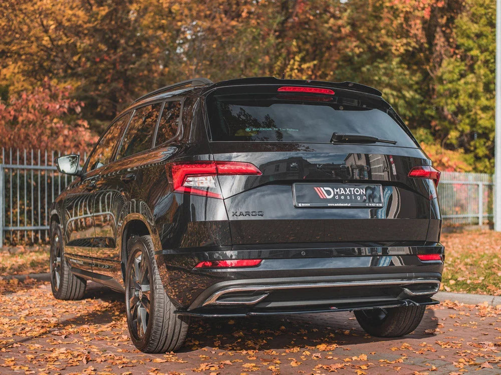 Maxton Design Central Rear Splitter Skoda Karoq Sportline 2017-