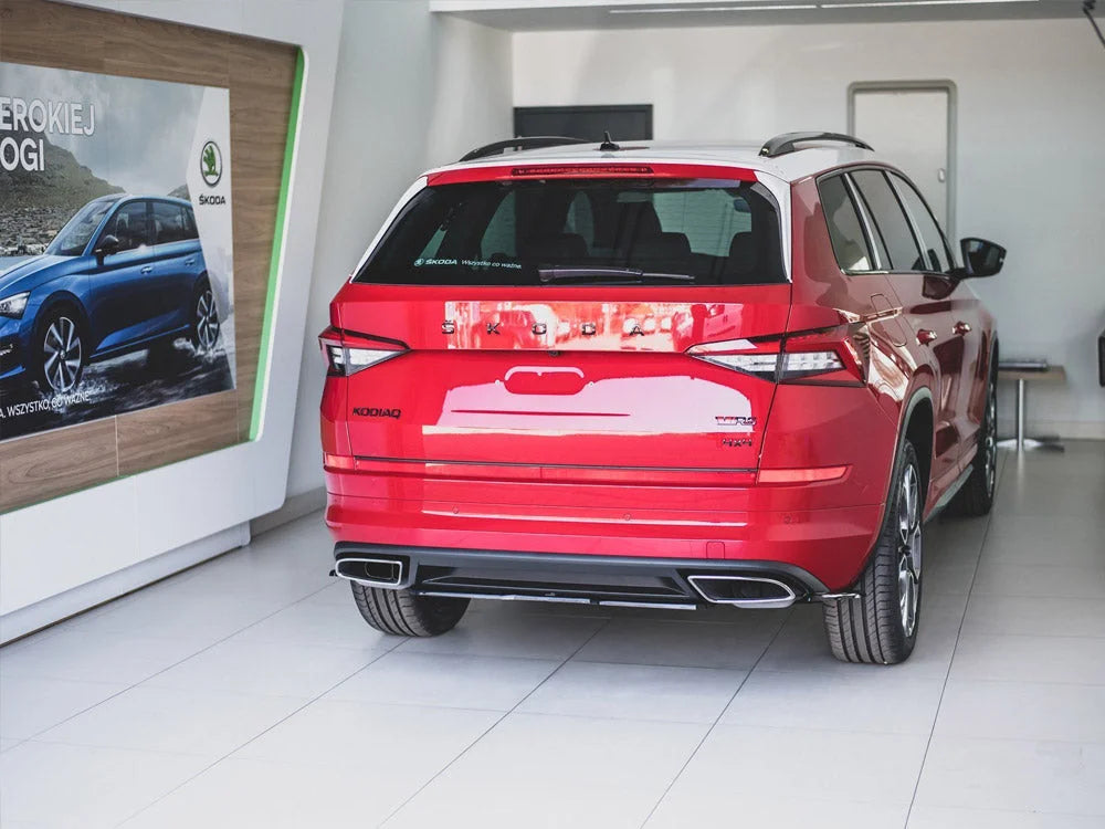 Maxton Design Central Rear Splitter Skoda Kodiaq VRS 2019-