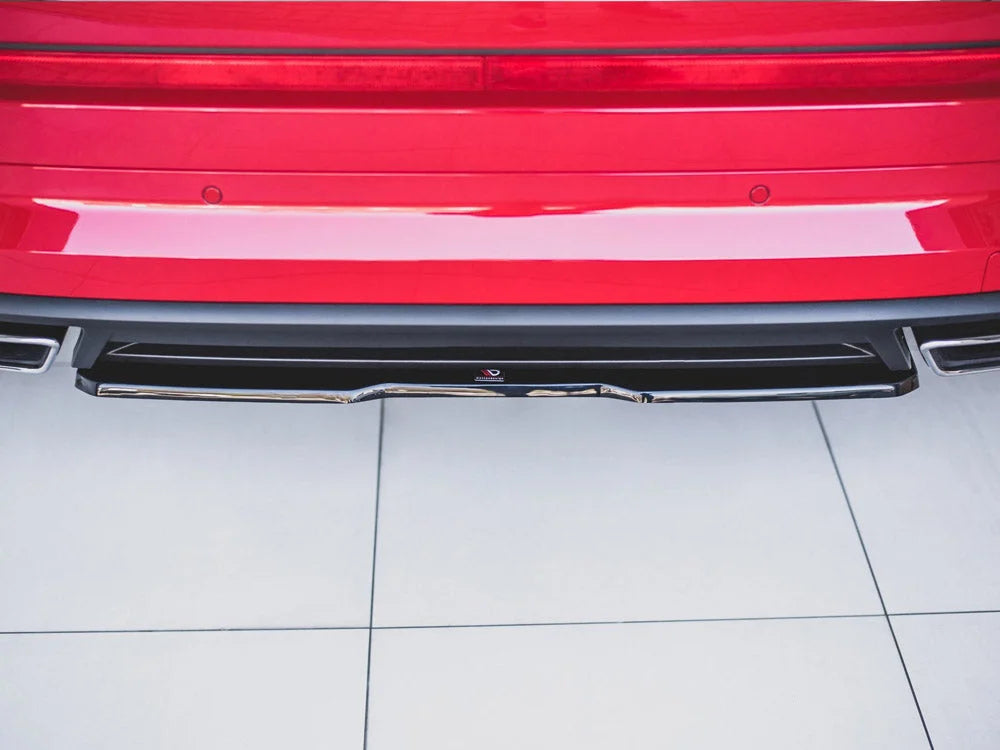 Maxton Design Central Rear Splitter Skoda Kodiaq VRS 2019-