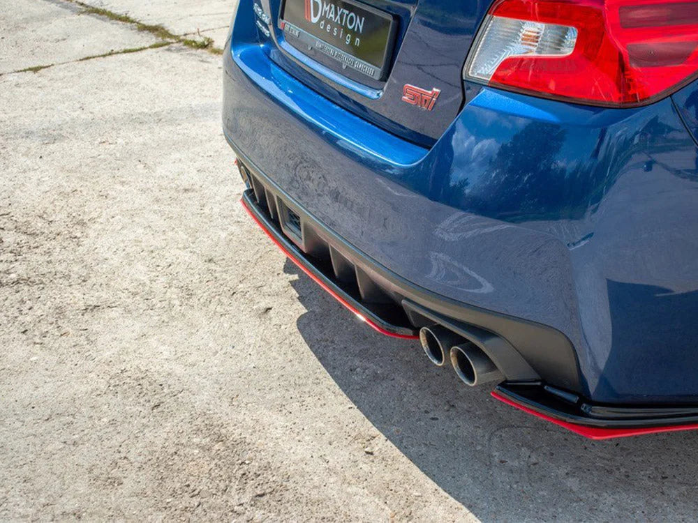 Maxton Design Central Rear Splitter V.2 Subaru WRX STI