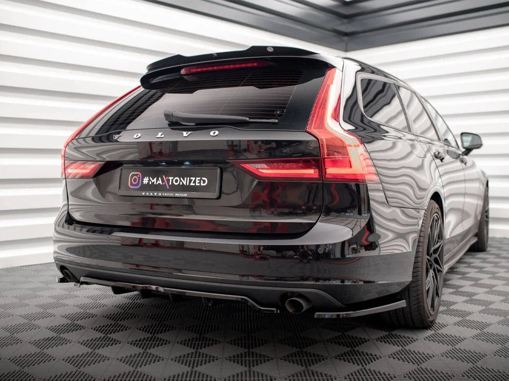 Maxton Design Central Rear Splitter V.2 Vertical Bars Volvo V90 Mk2