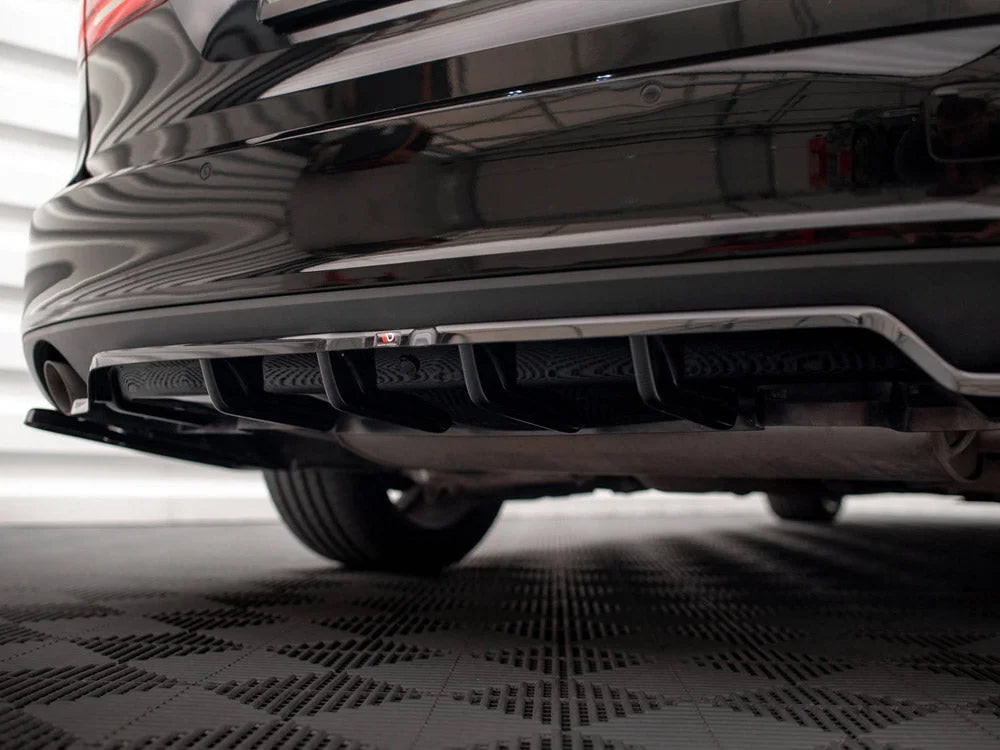 Maxton Design Central Rear Splitter V.2 Vertical Bars Volvo V90 Mk2