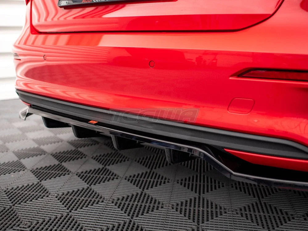 Maxton Design Central Rear Splitter Vertical Bars Audi A3 Sportback 8Y