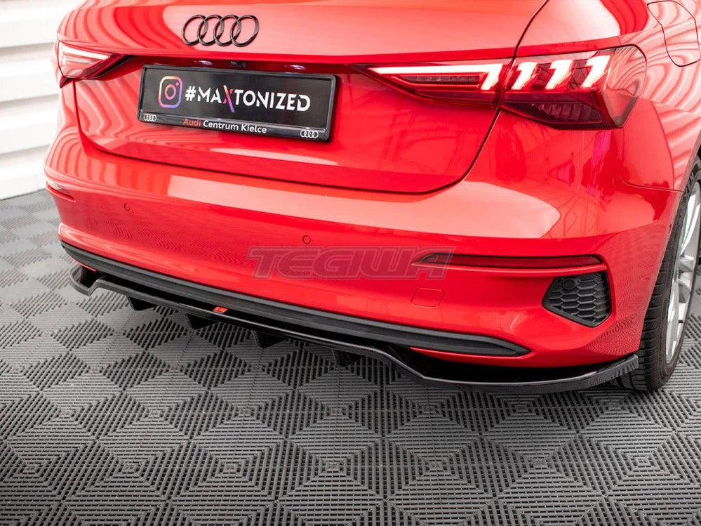 Maxton Design Central Rear Splitter Vertical Bars Audi A3 Sportback 8Y