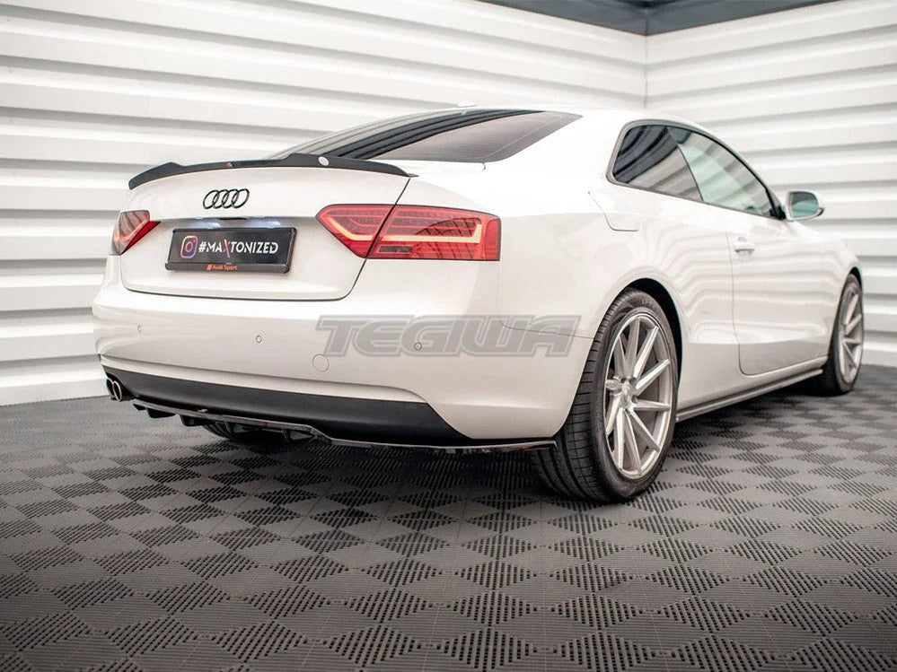 Maxton Design Central Rear Splitter Vertical Bars Audi A5 Coupe 8T Facelift