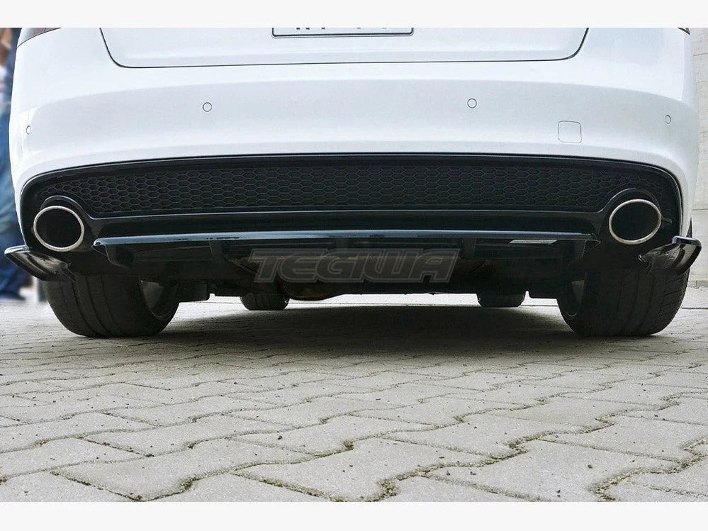 Maxton Design Central Rear Splitter Vertical Bars Audi A5 S-line 8T FL Coupe Sportback 11-16
