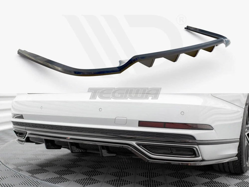Maxton Design Central Rear Splitter Vertical Bars Audi A8 S-Line D5