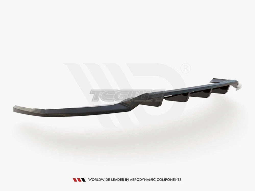 Maxton Design Central Rear Splitter Vertical Bars Audi e-Tron