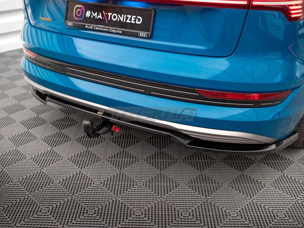 Maxton Design Central Rear Splitter Vertical Bars Audi e-Tron