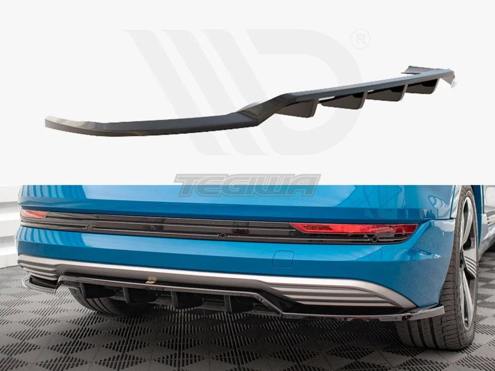 Maxton Design Central Rear Splitter Vertical Bars Audi e-Tron