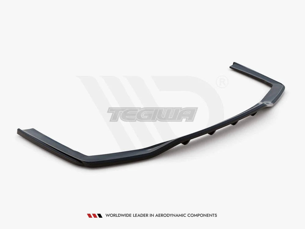 Maxton Design Central Rear Splitter Vertical Bars BMW 7-Series G11 M-pack Facelift 2019-