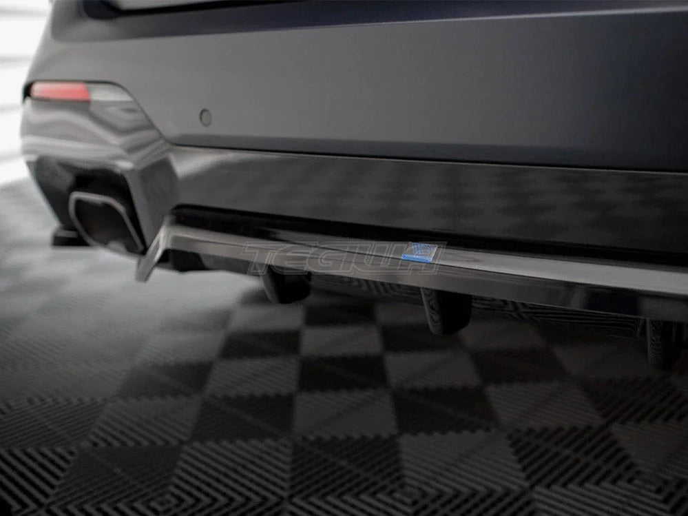 Maxton Design Central Rear Splitter Vertical Bars BMW X3 M-Pack G01 Facelift