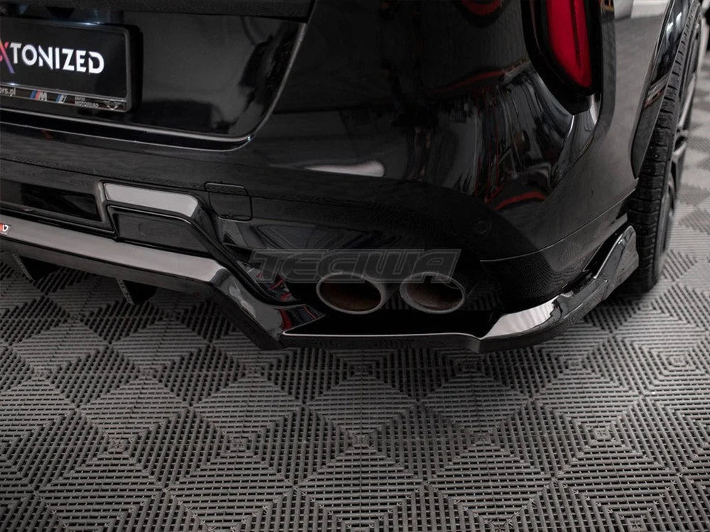 Maxton Design Central Rear Splitter Vertical Bars BMW X6 M F96