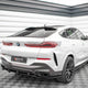 Maxton Design Central Rear Splitter Vertical Bars BMW X6 M-pack G06 2019-