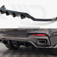 Maxton Design Central Rear Splitter Vertical Bars BMW X6 M Sport F16