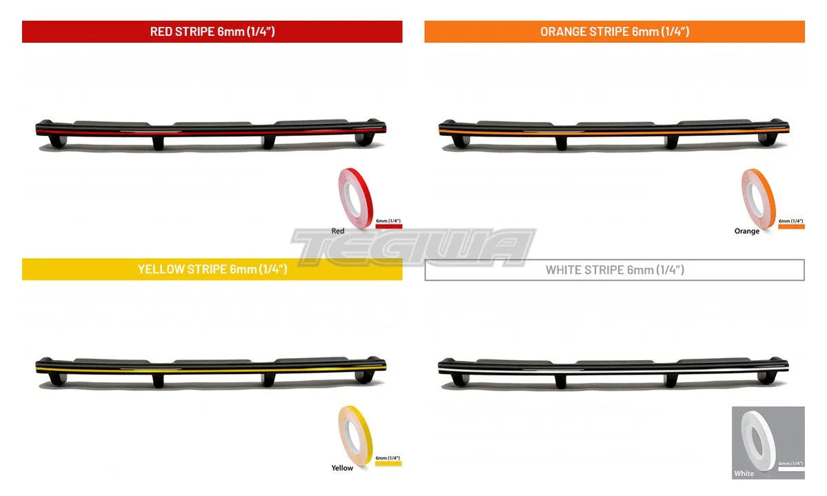 Maxton Design Central Rear Splitter Vertical Bars BMW X6 M Sport F16