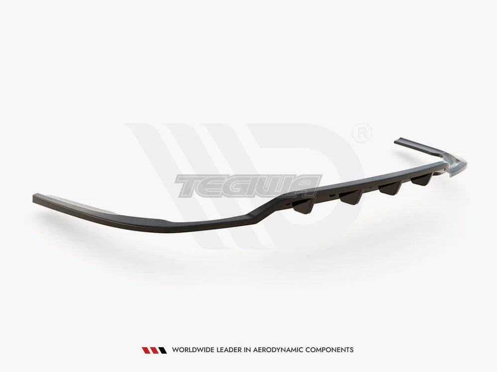 Maxton Design Central Rear Splitter Vertical Bars Dodge Charger RT MK7 Facelift 2014-