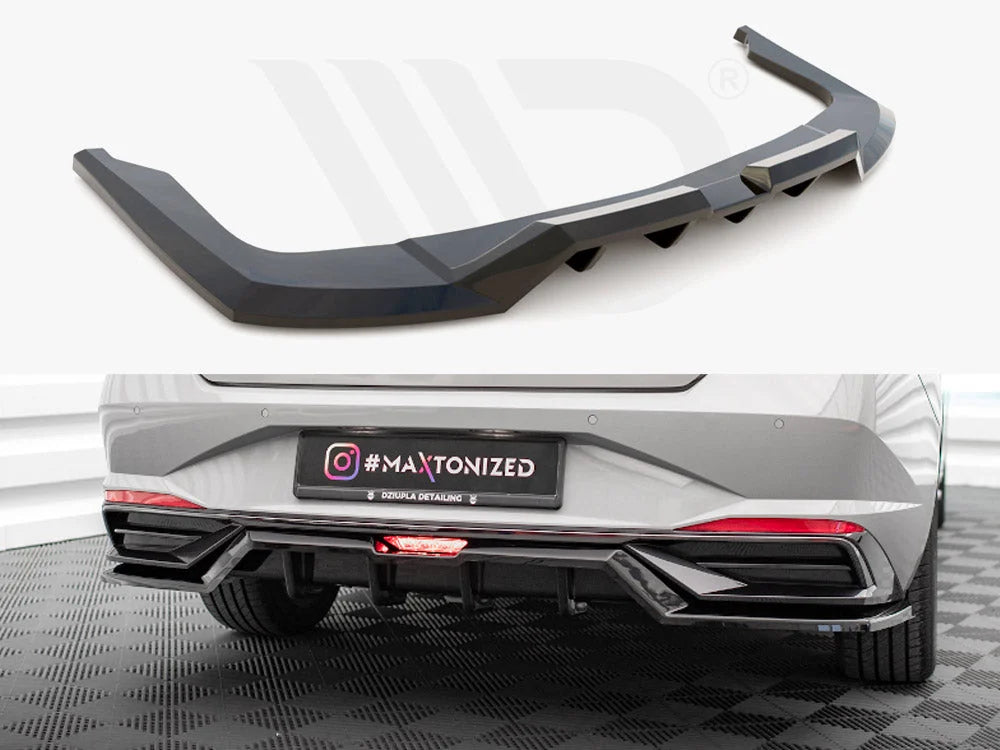 Maxton Design Central Rear Splitter Vertical Bars Hyundai Elantra Mk7