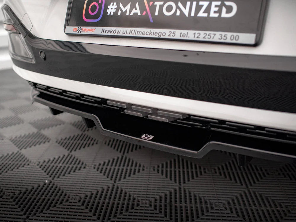 Maxton Design Central Rear Splitter Vertical Bars Kia EV6 GT-Line Mk1
