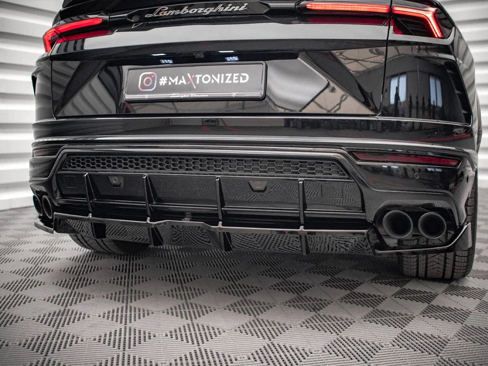 Maxton Design Central Rear Splitter Vertical Bars Lamborghini URUS MK1