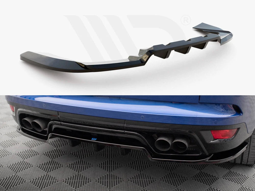Maxton Design Central Rear Splitter Vertical Bars Land Rover Range Rover Sport SVR Mk2 - Clearance