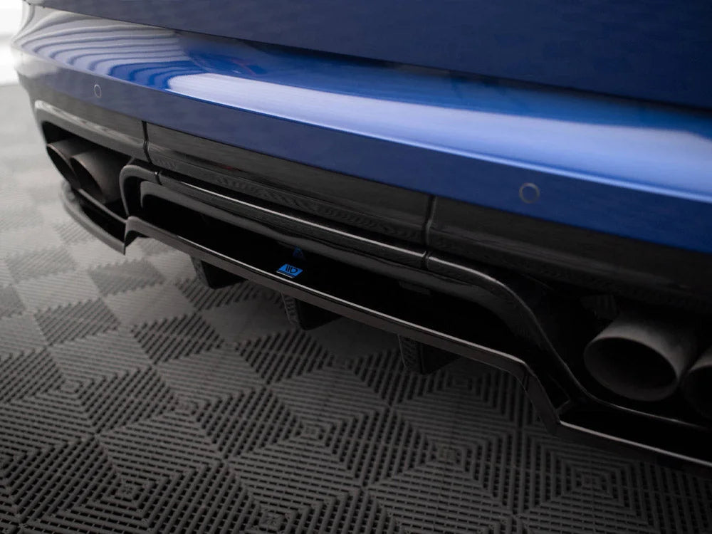 Maxton Design Central Rear Splitter Vertical Bars Land Rover Range Rover Sport SVR Mk2