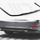 Maxton Design Central Rear Splitter Vertical Bars Lexus GS F Sport Hybrid MK4 L10 15-20