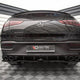 Maxton Design Central Rear Splitter Vertical Bars Mercedes AMG GLE Coupe C167 2019-