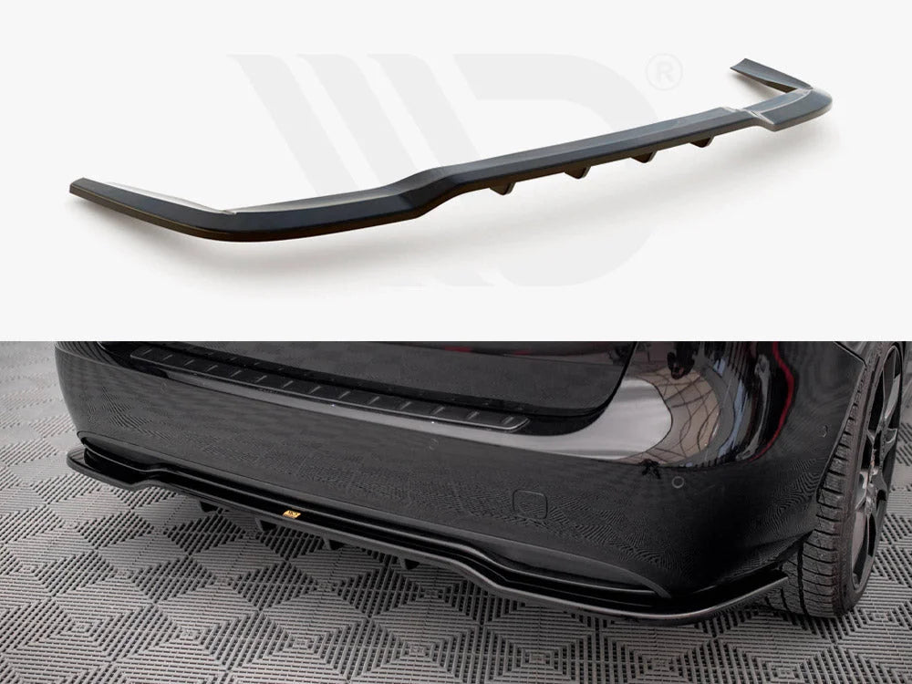 Maxton Design Central Rear Splitter Vertical Bars Mercedes B W246 Facelift