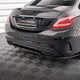 Maxton Design Central Rear Splitter Vertical Bars Mercedes C AMG Line W205 Facelift