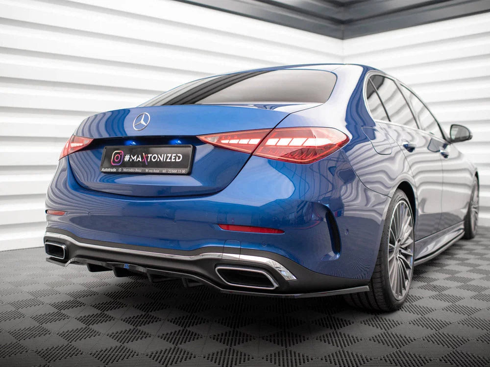 Maxton Design Central Rear Splitter Vertical Bars Mercedes C AMG-Line W206