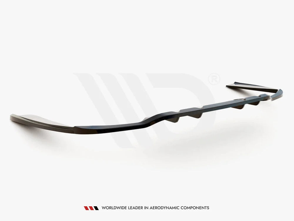 Maxton Design Central Rear Splitter Vertical Bars Mercedes C Coupe AMG-Line C205 Facelift