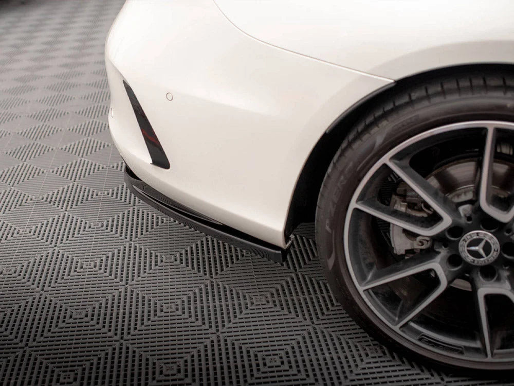 Maxton Design Central Rear Splitter Vertical Bars Mercedes C Coupe AMG-Line C205 Facelift
