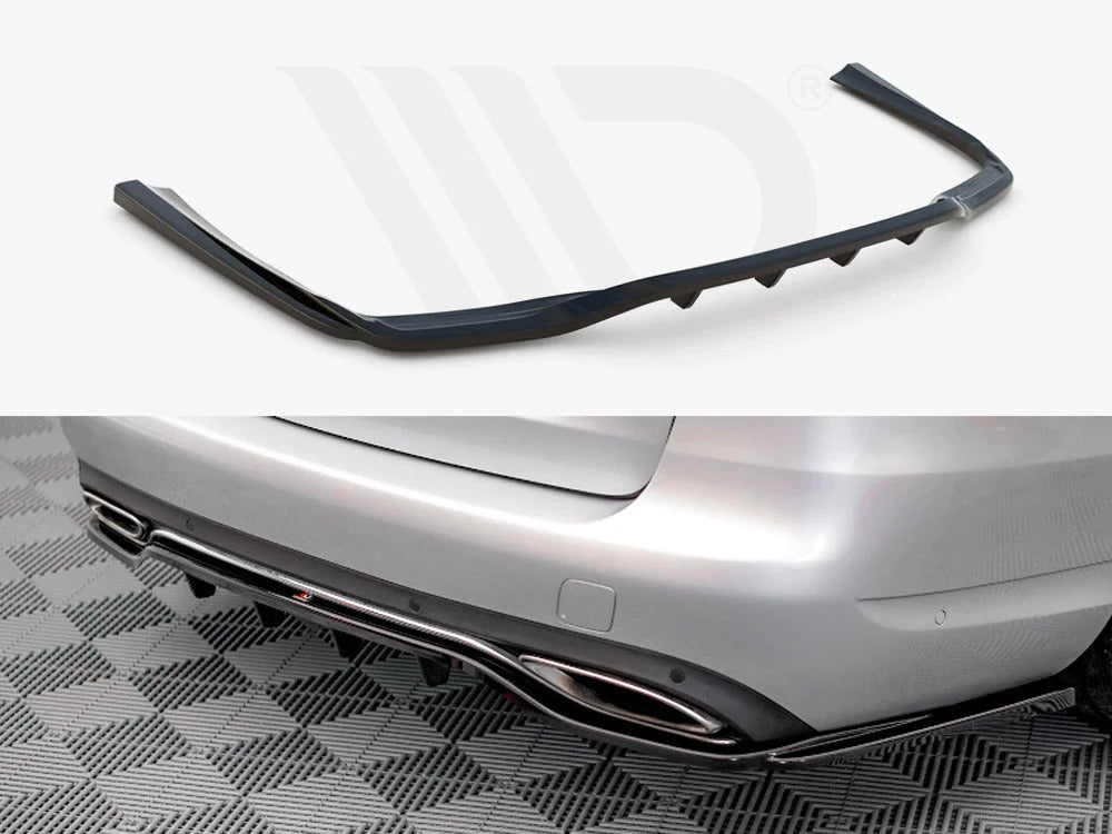 Maxton Design Central Rear Splitter Vertical Bars Mercedes C W205 Estate 01-18