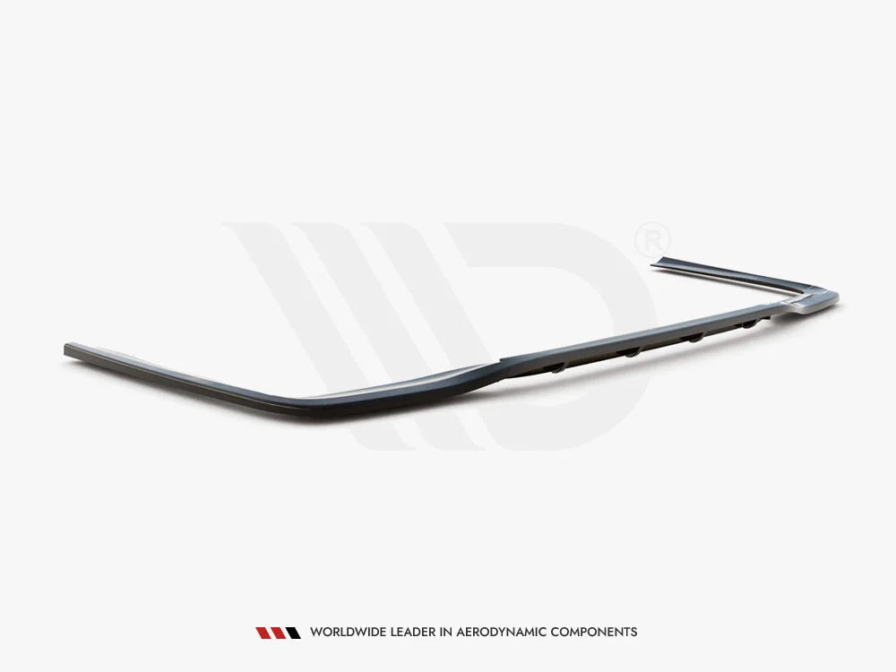 Maxton Design Central Rear Splitter Vertical Bars Mercedes E Amg-line Sedan W212 Facelift 12-16