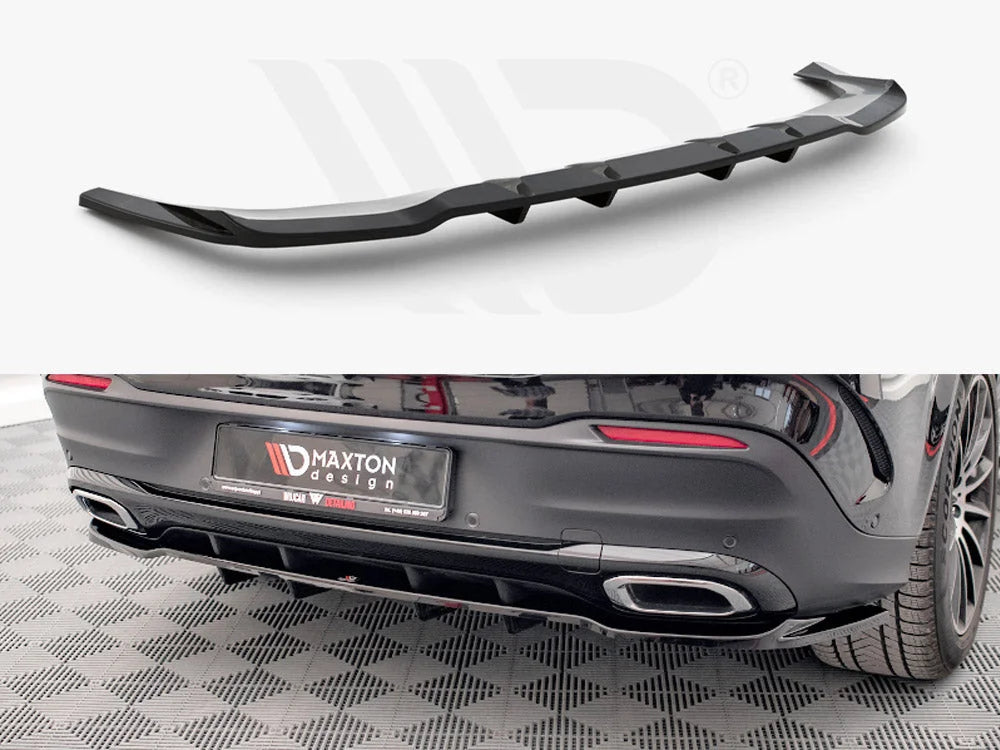 Maxton Design Central Rear Splitter Vertical Bars Mercedes GLE Coupe AMG Line C167