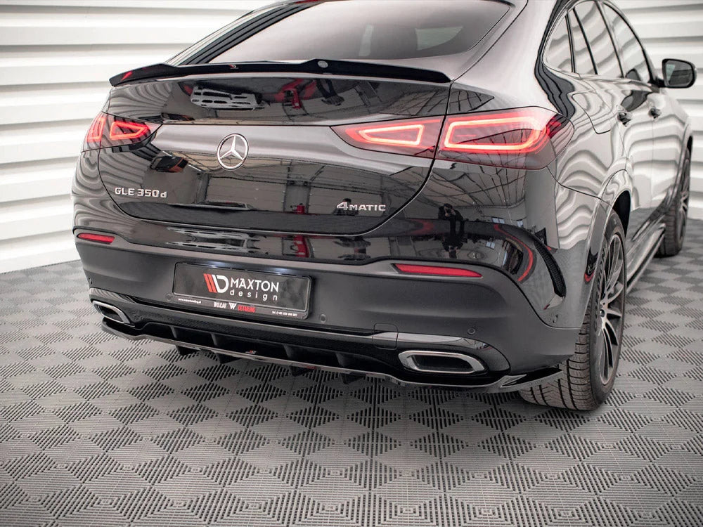 Maxton Design Central Rear Splitter Vertical Bars Mercedes GLE Coupe AMG Line C167